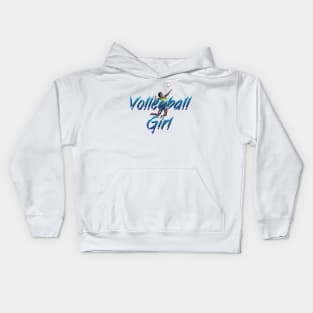 Volleyball Girl Kids Hoodie